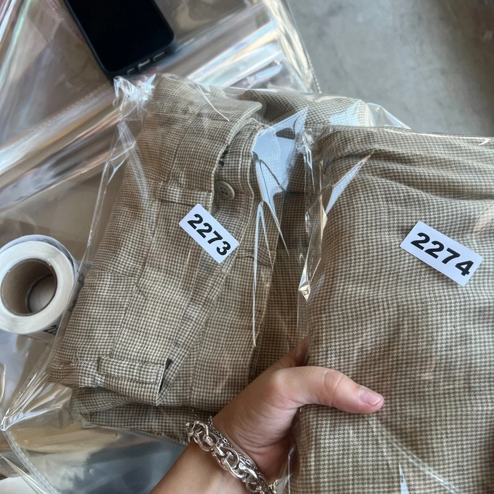 Polo Ralph Lauren Dress Pants Mens 36x36 Tan Houndstooth Pleated Straight Leg